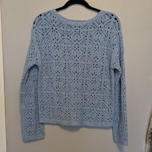 Universal Thread Blue Open Knit Pullover Sweater